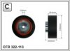 CAFFARO 322-113 Deflection/Guide Pulley, v-ribbed belt